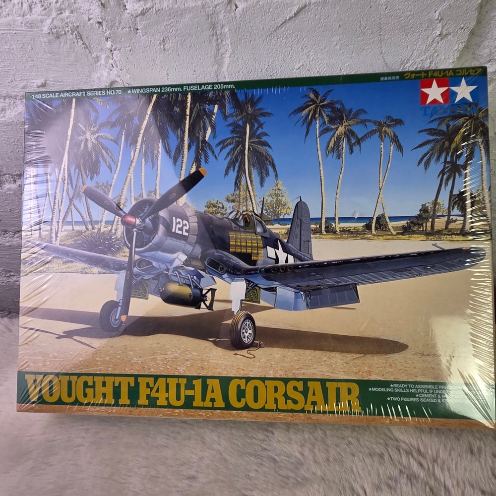 Tamiya 1/48 Vought F4U-1A Corsair Model Kit 61070 Factory Sealed Aircraft No 70